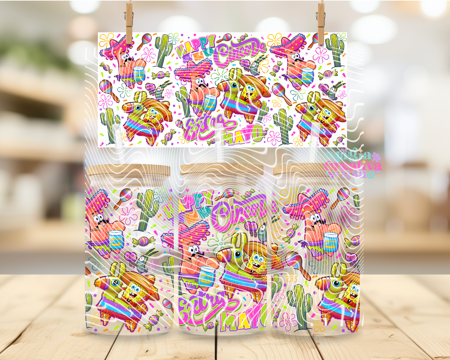 Cinco de mayo uvdtf wrap