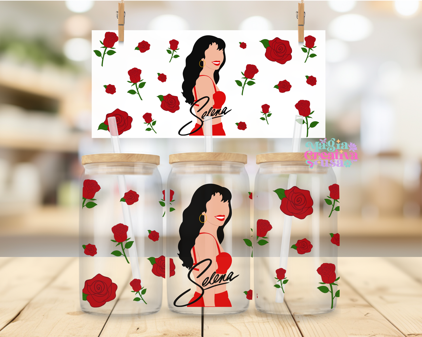 Roses uvdtf wrap