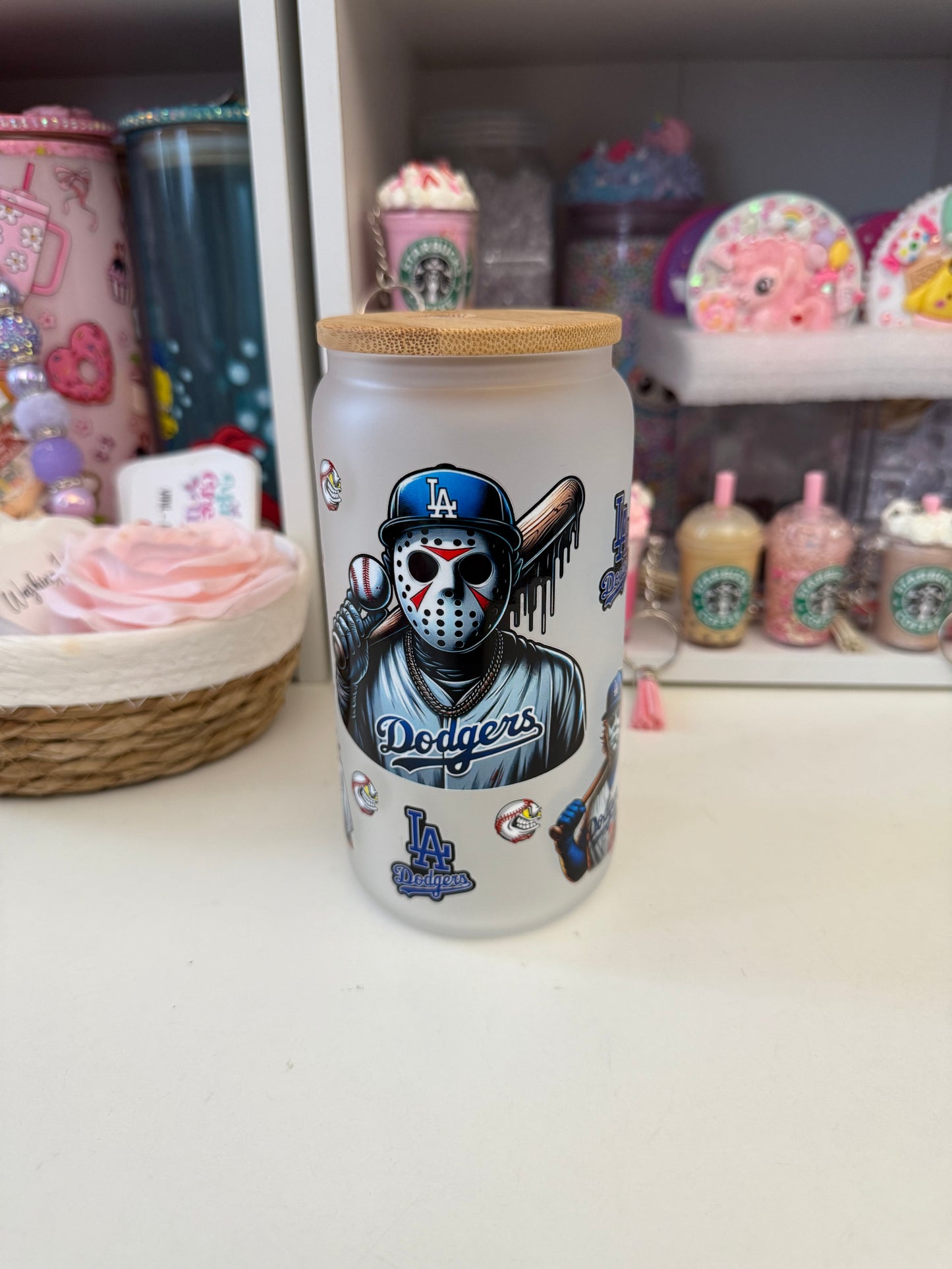 Baseball Can Glass 16oz