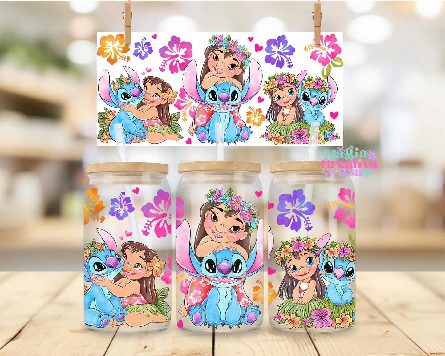 Lilo & Stitch uvdtf wraps 16oz.