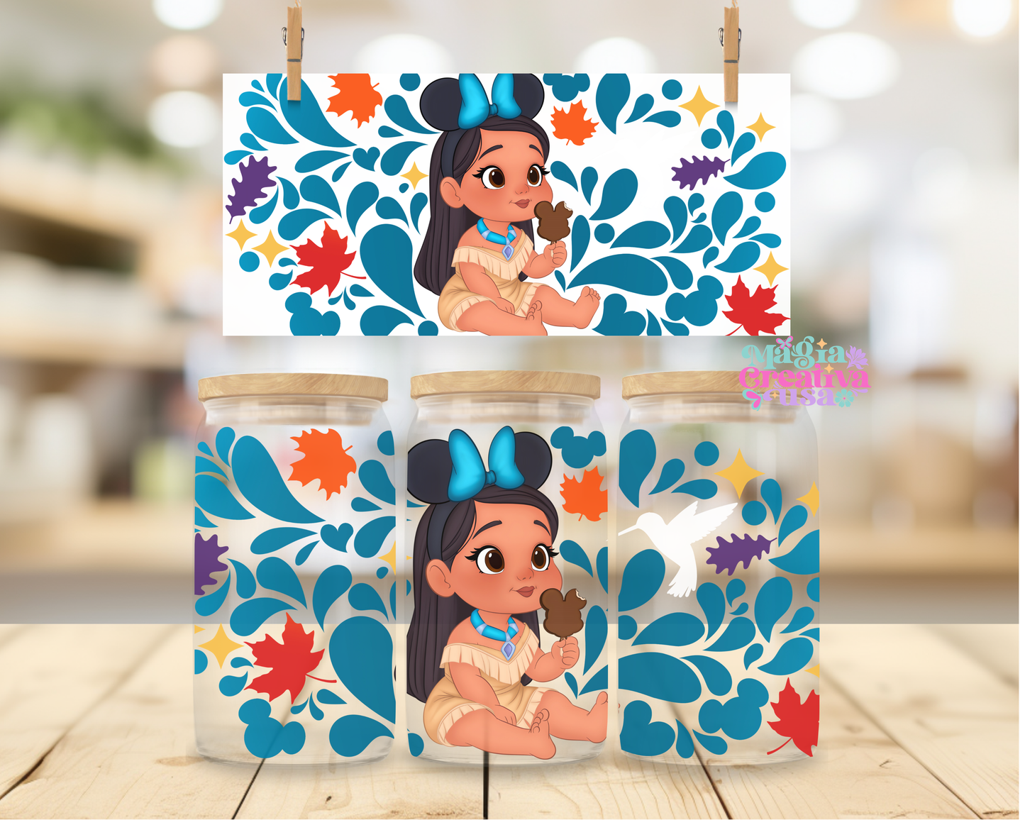 Pocahontas uvdtf wrap