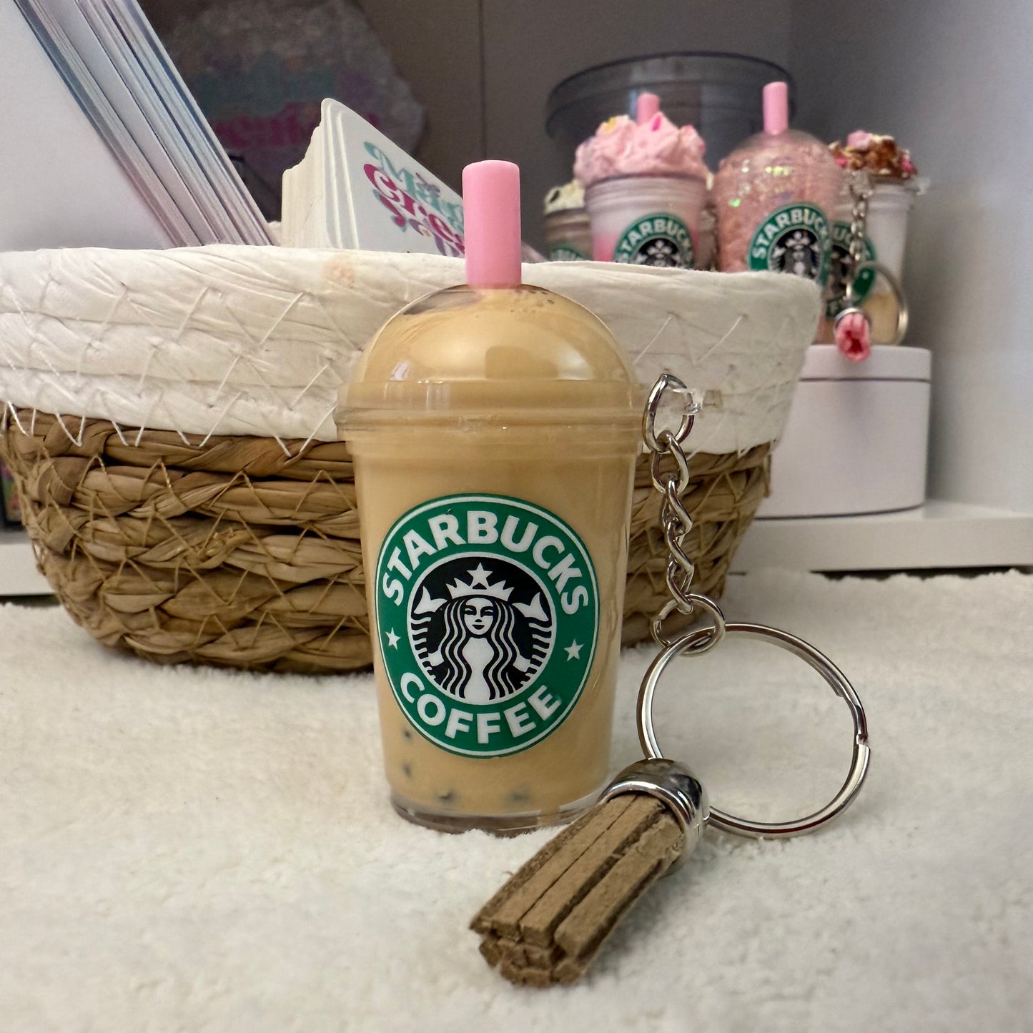 Boba Snow globe Keychain