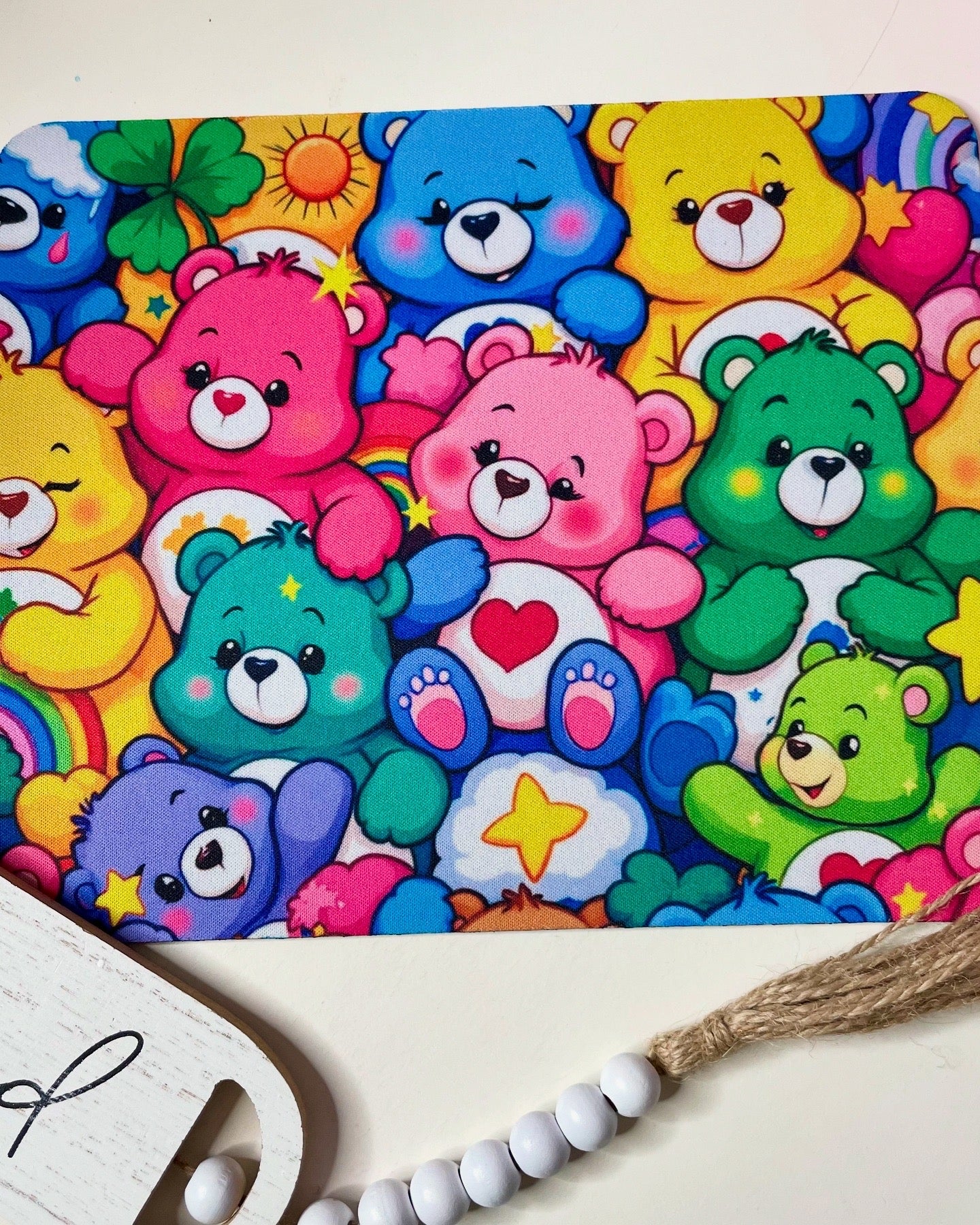 Colorful bears mouse pad