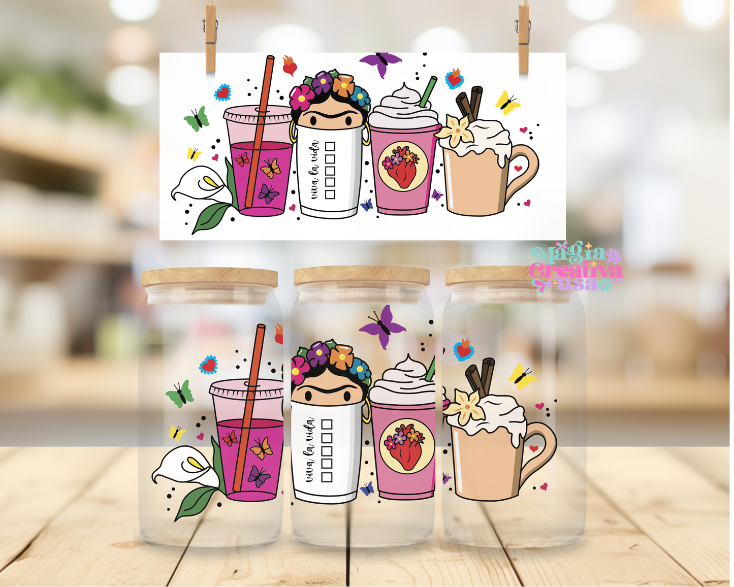Vive la vida uvdtf wrap 16oz.