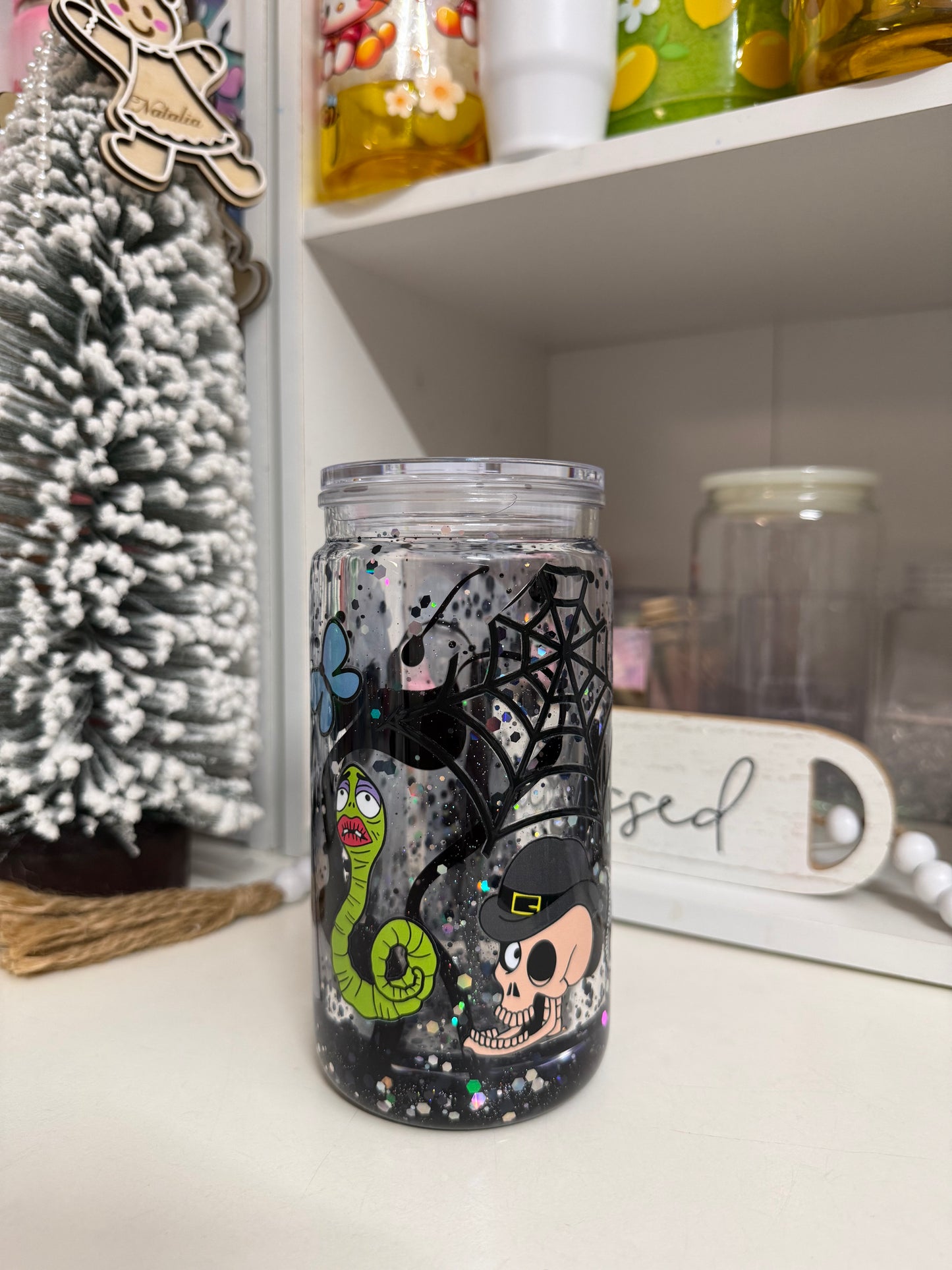 Lava efect Snow globe 16oz