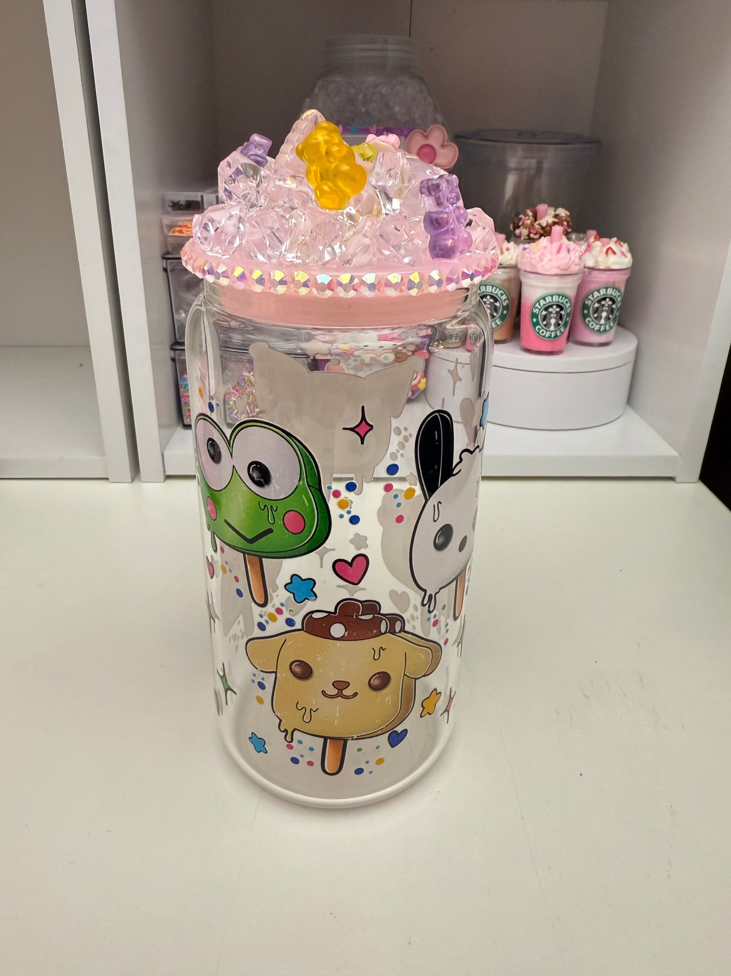 HK popsicles can glass 16oz.