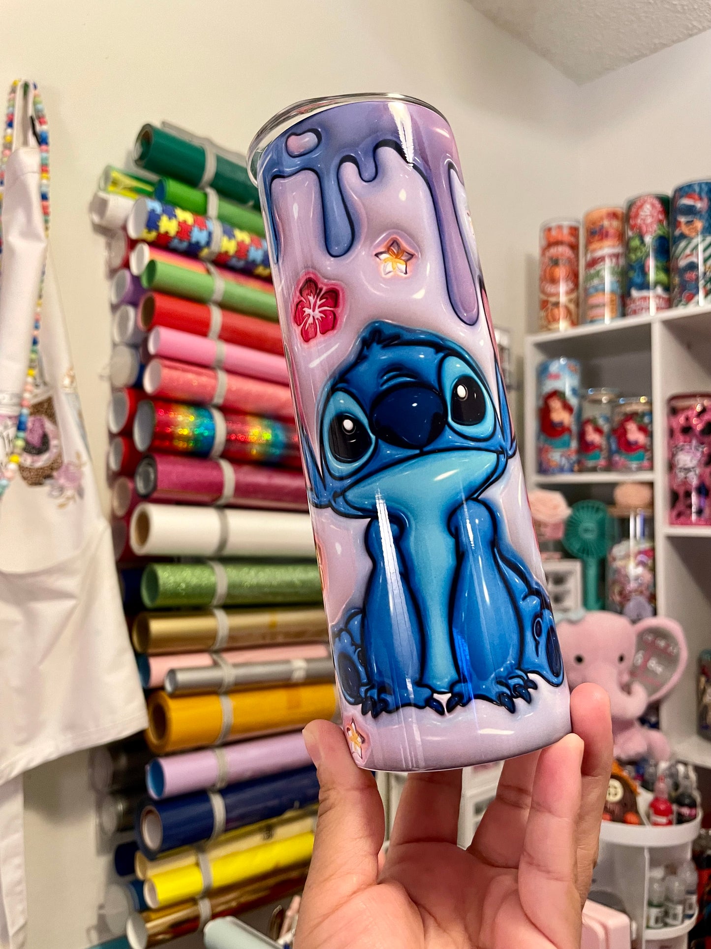 STITCH SKINNY TUMBLER 3D 20 OZ.