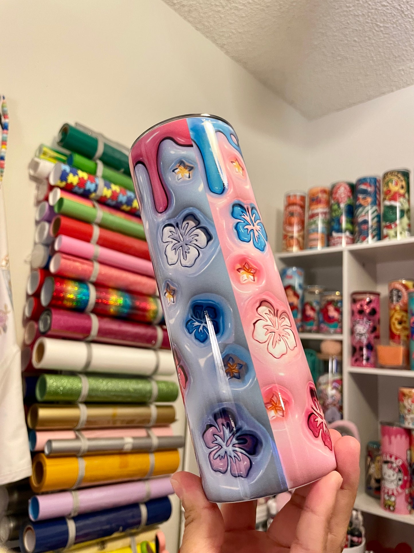 STITCH SKINNY TUMBLER 3D 20 OZ.