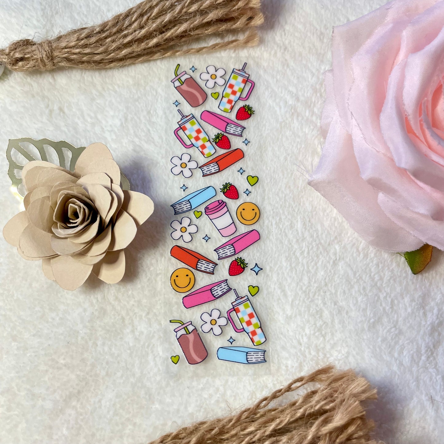 Coffee & books uvdtf pen wrap