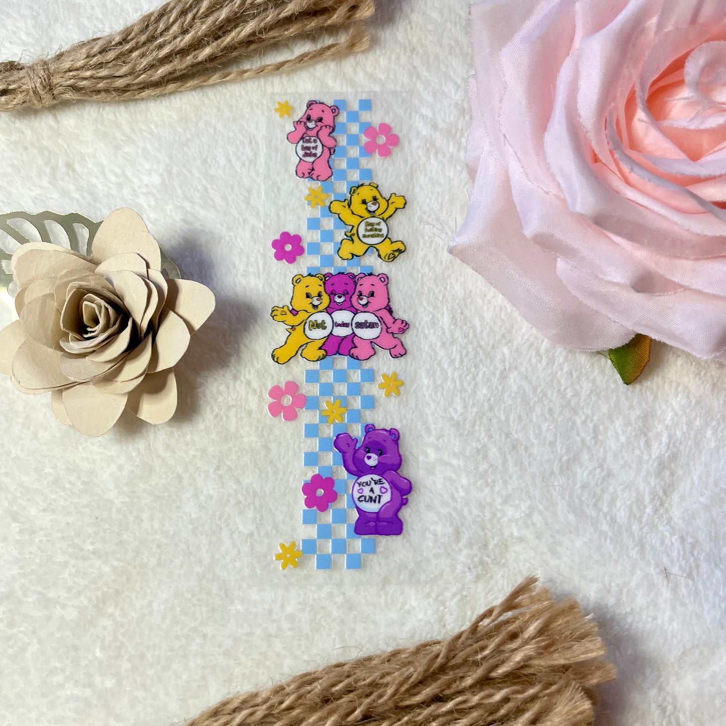 Colorful bears uvdtf pen wraps