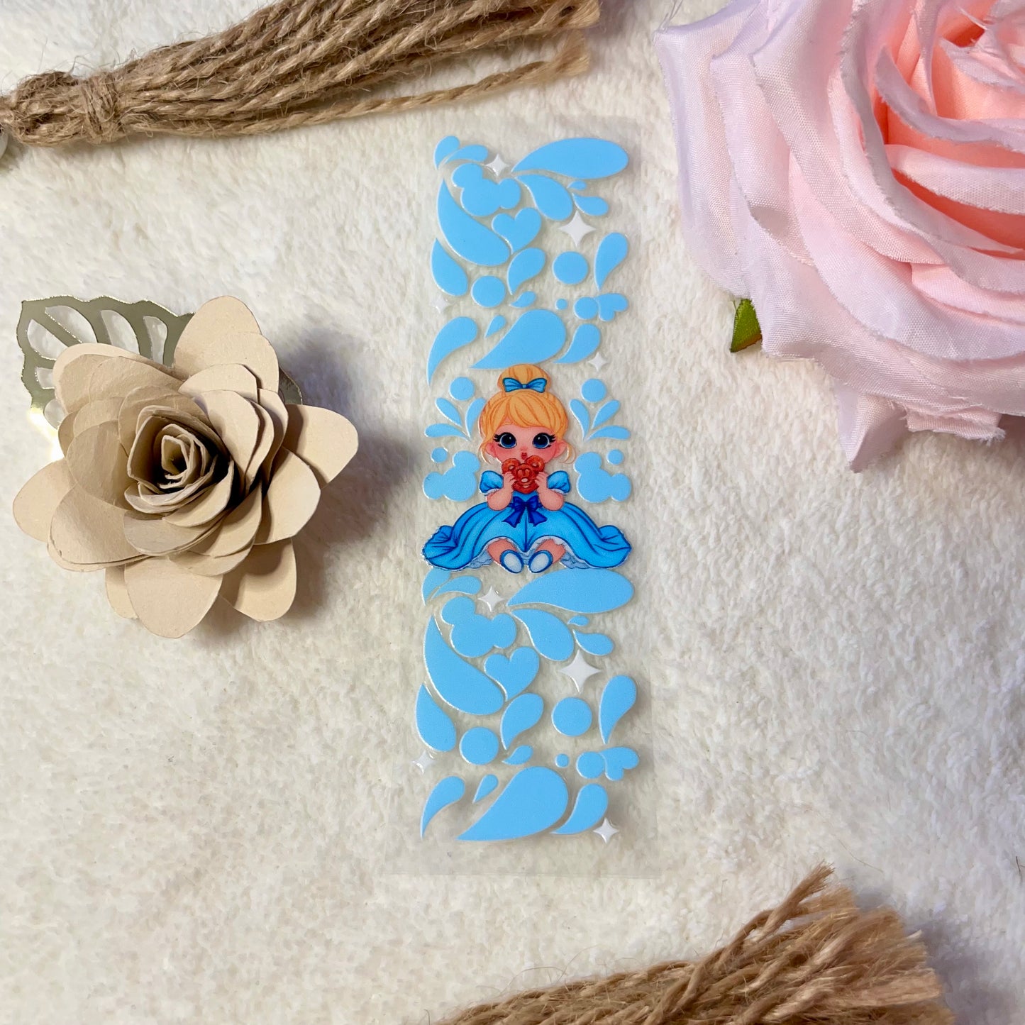 Blue doll uvdtf pen wrap