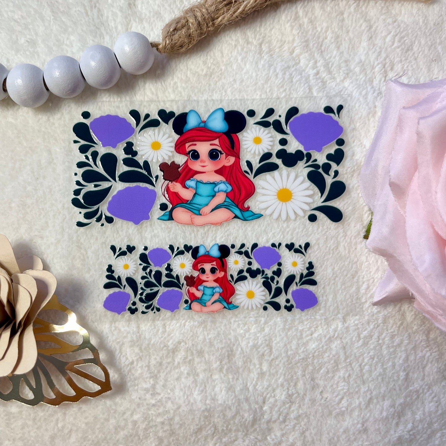 Sea doll uvdtf mini Tumblers wrap