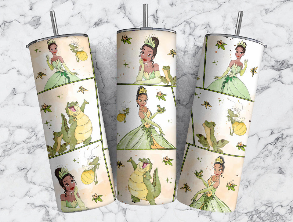 Princess and the frog tumbler 20oz