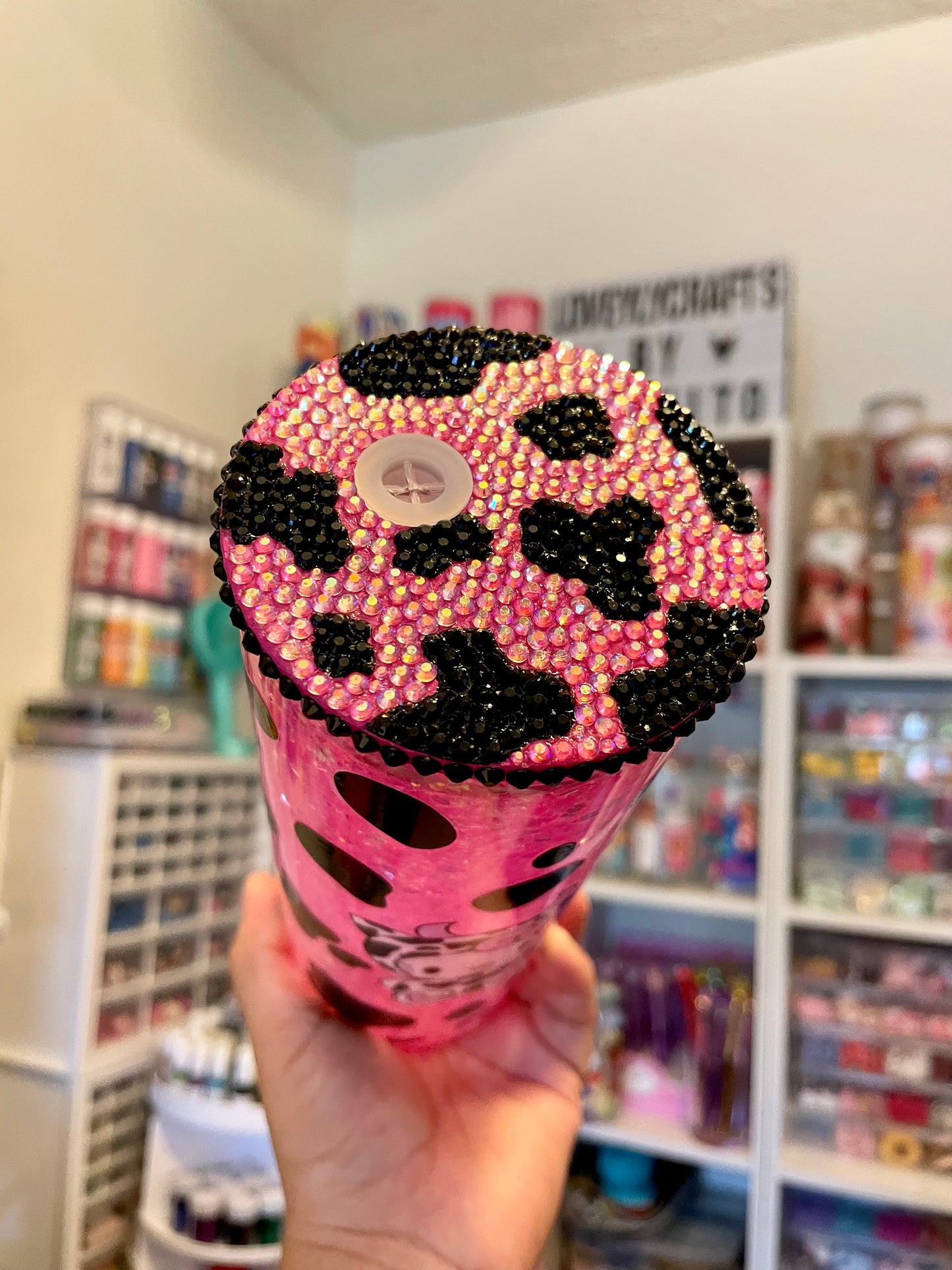 Hello Kitty snow globe with decorated lid