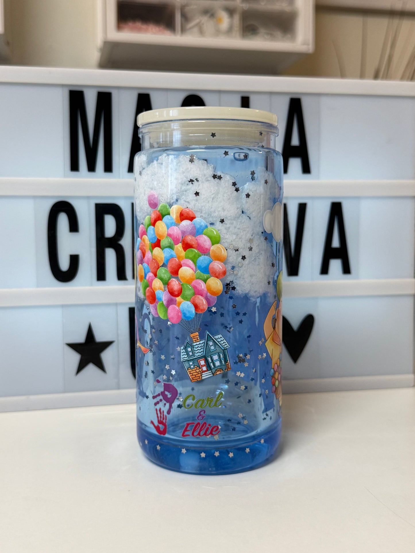 UPsnow globe tumbler