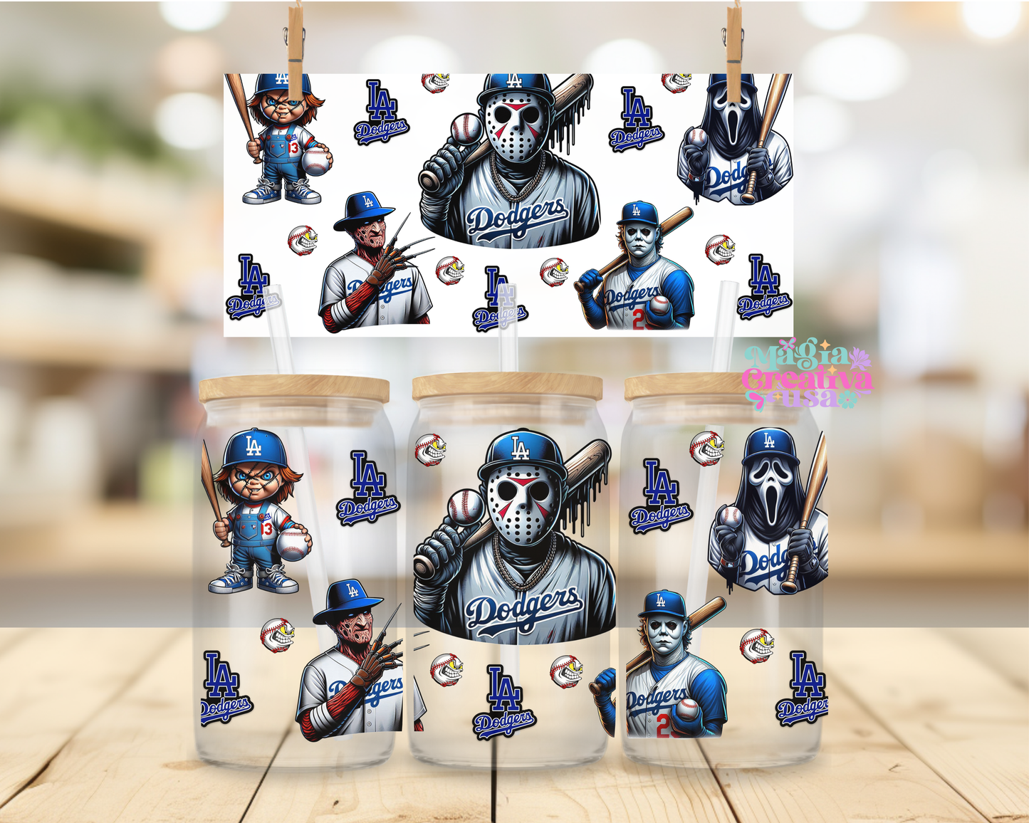 BaseBall Horror uvdtf wrap