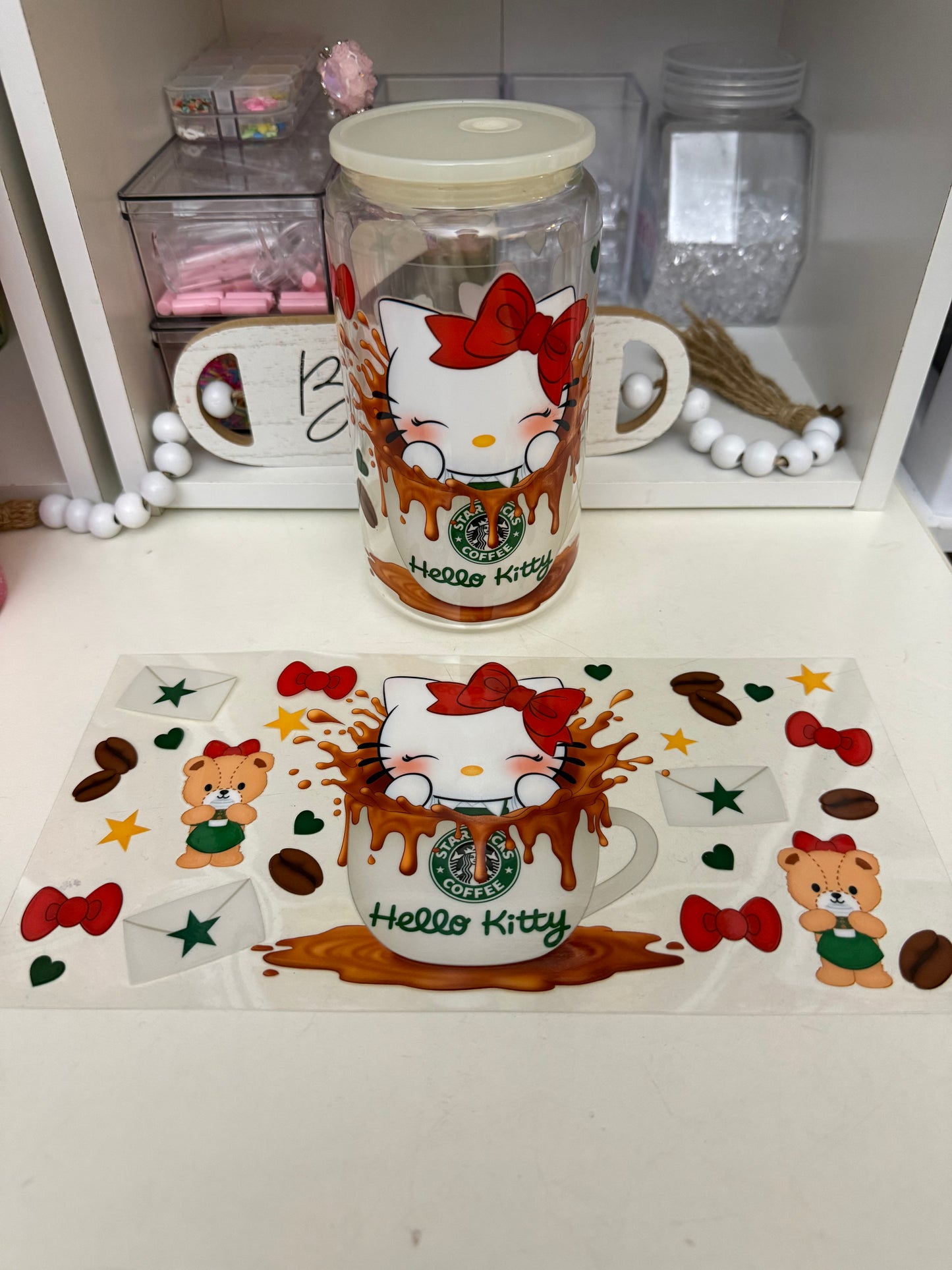 Mug & cat uvdtf wrap