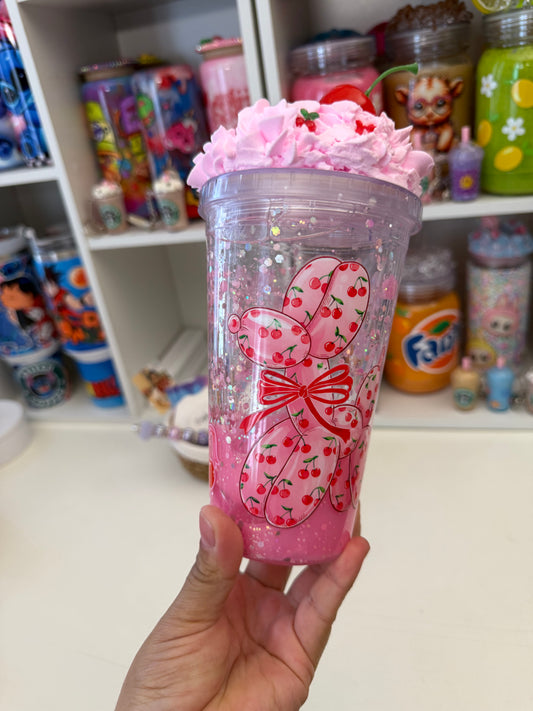 Pink balloon 16oz lava tumbler