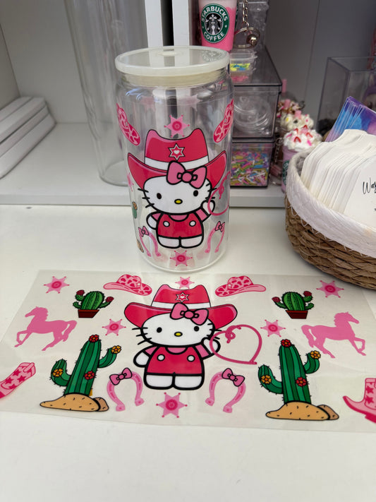 Cawgirl Cat uvdtf wrap