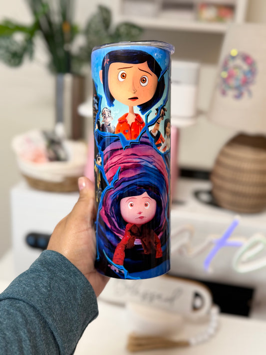 stainless steel 20oz tumbler Coraline