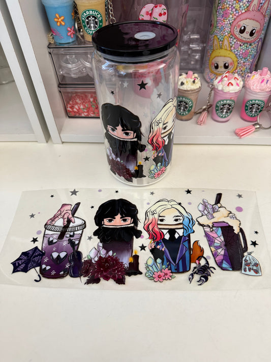 Horror coffee uvdtf wrap