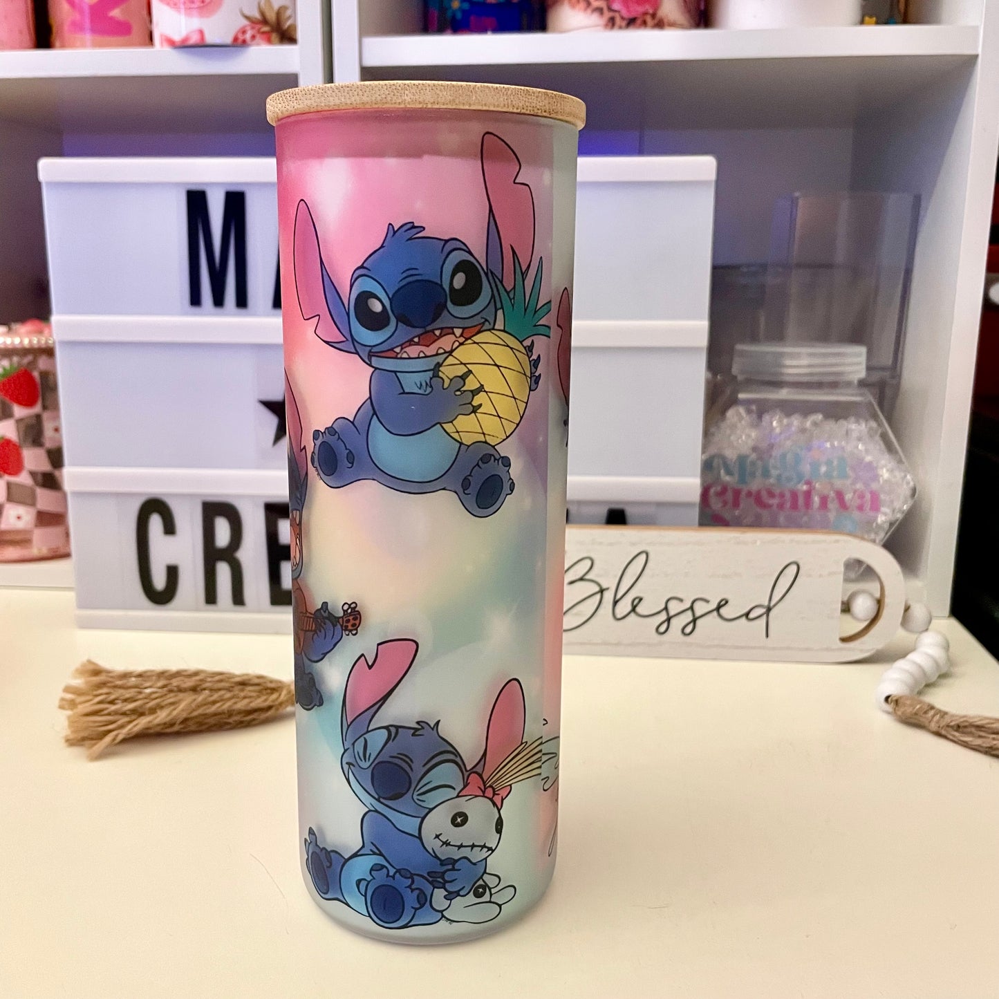 Stitch 20oz glass can