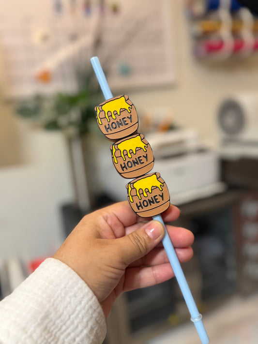 honeycomb 3D straw topper