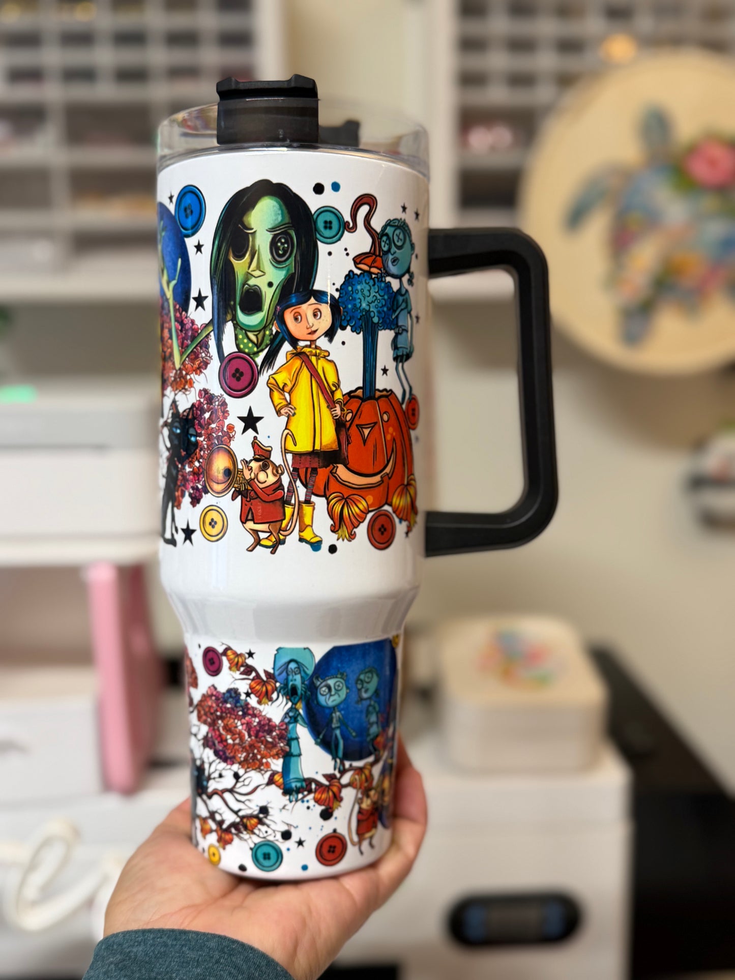 stainless steel Tumbler 40oz Coraline