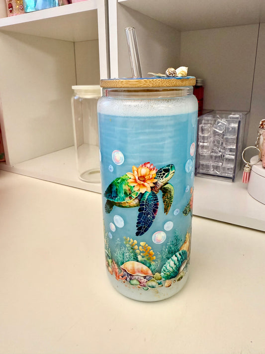 Tortles Snow globe tumbler