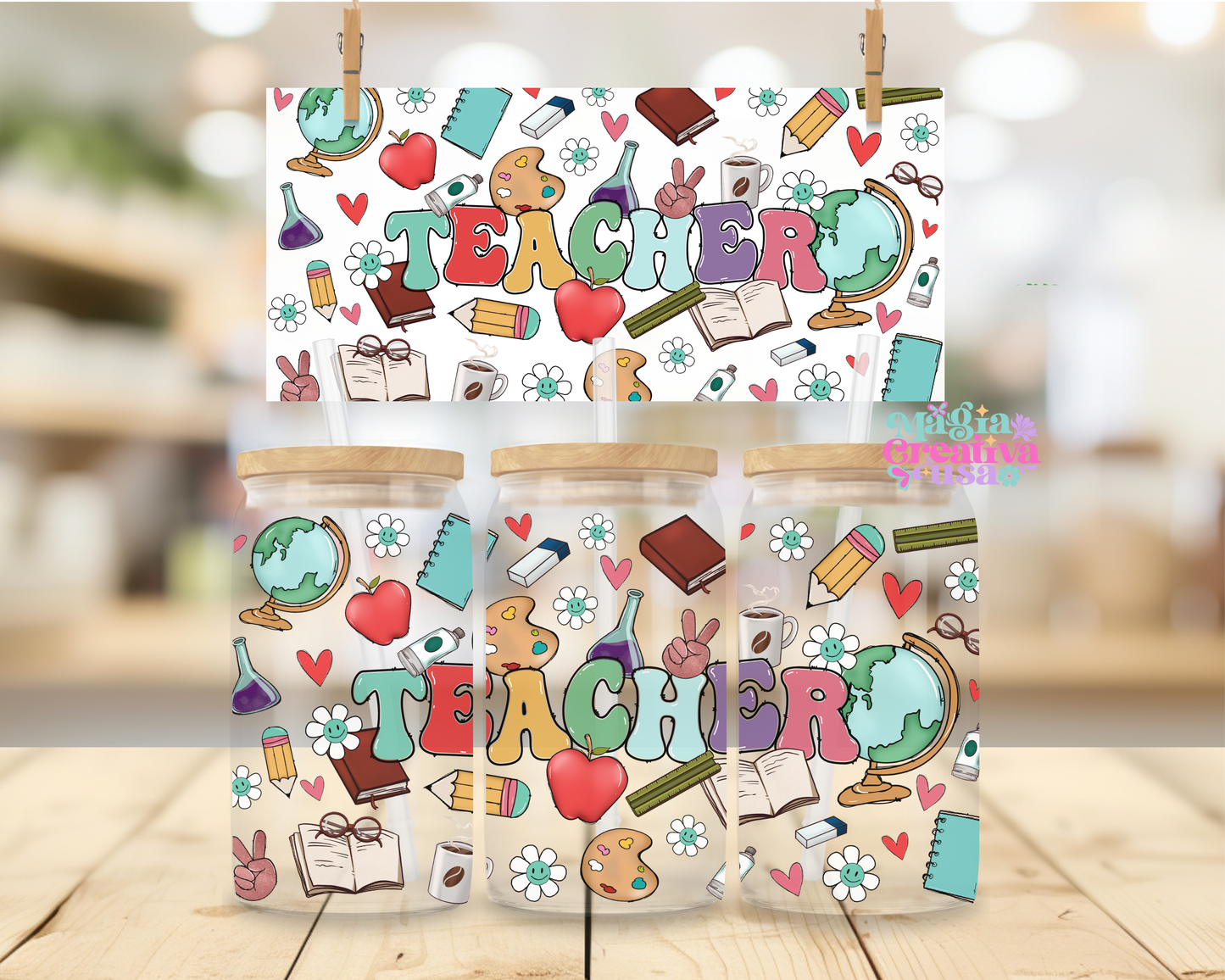 Teacher uvdtf wrap