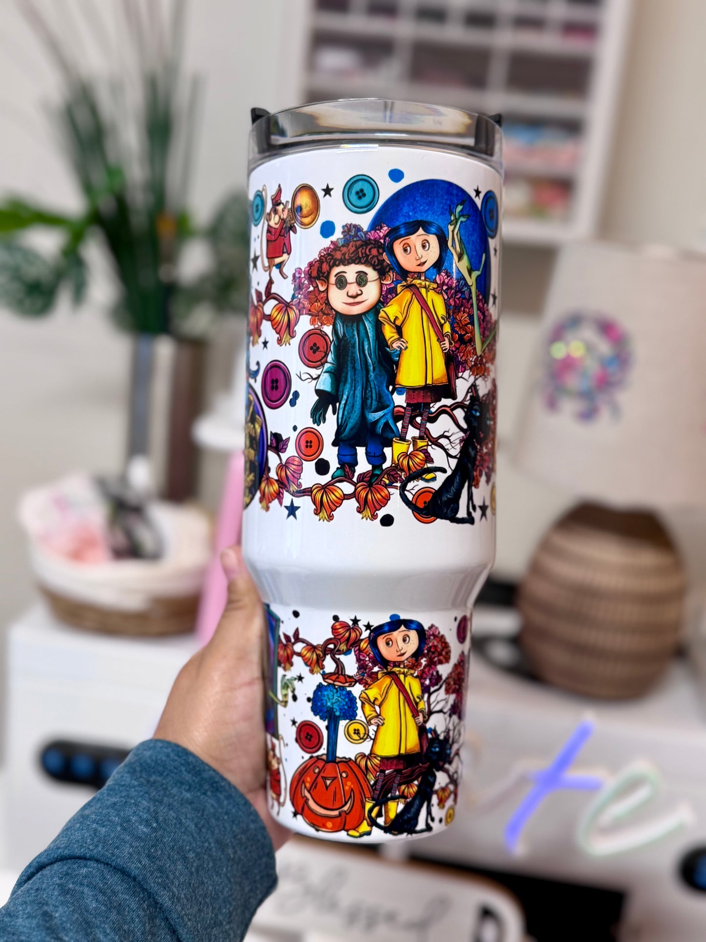 stainless steel Tumbler 40oz Coraline
