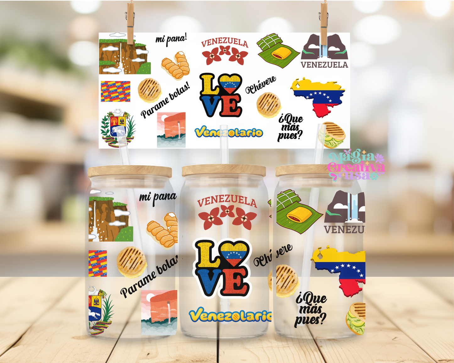 Venezuela frases uvdtf wrap