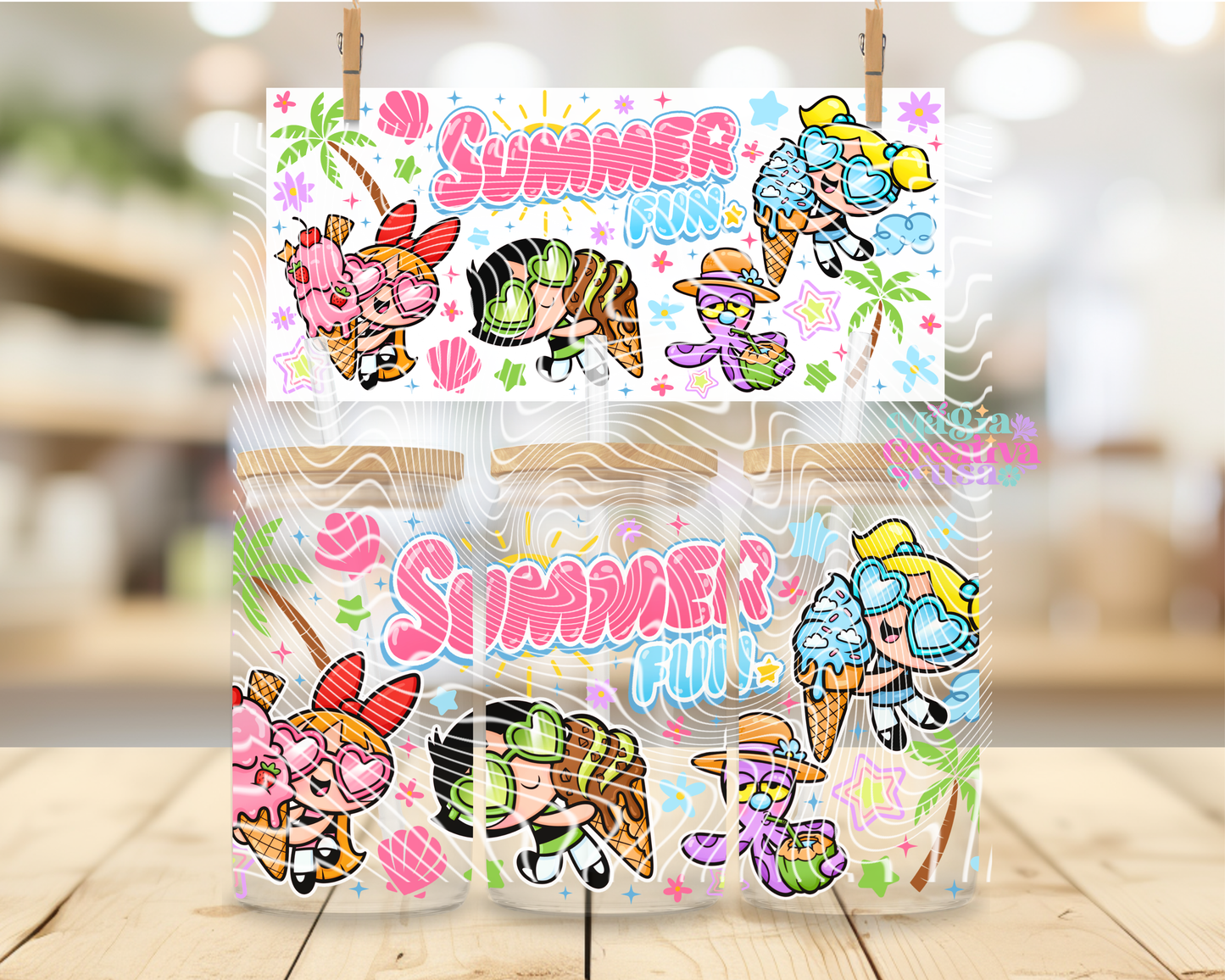 Summer girls uvdtf wrap