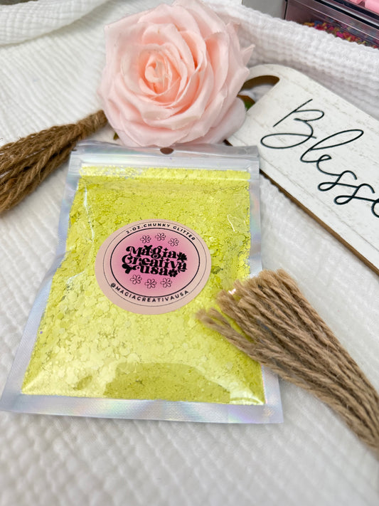 Amarillo lima 2oz glitter