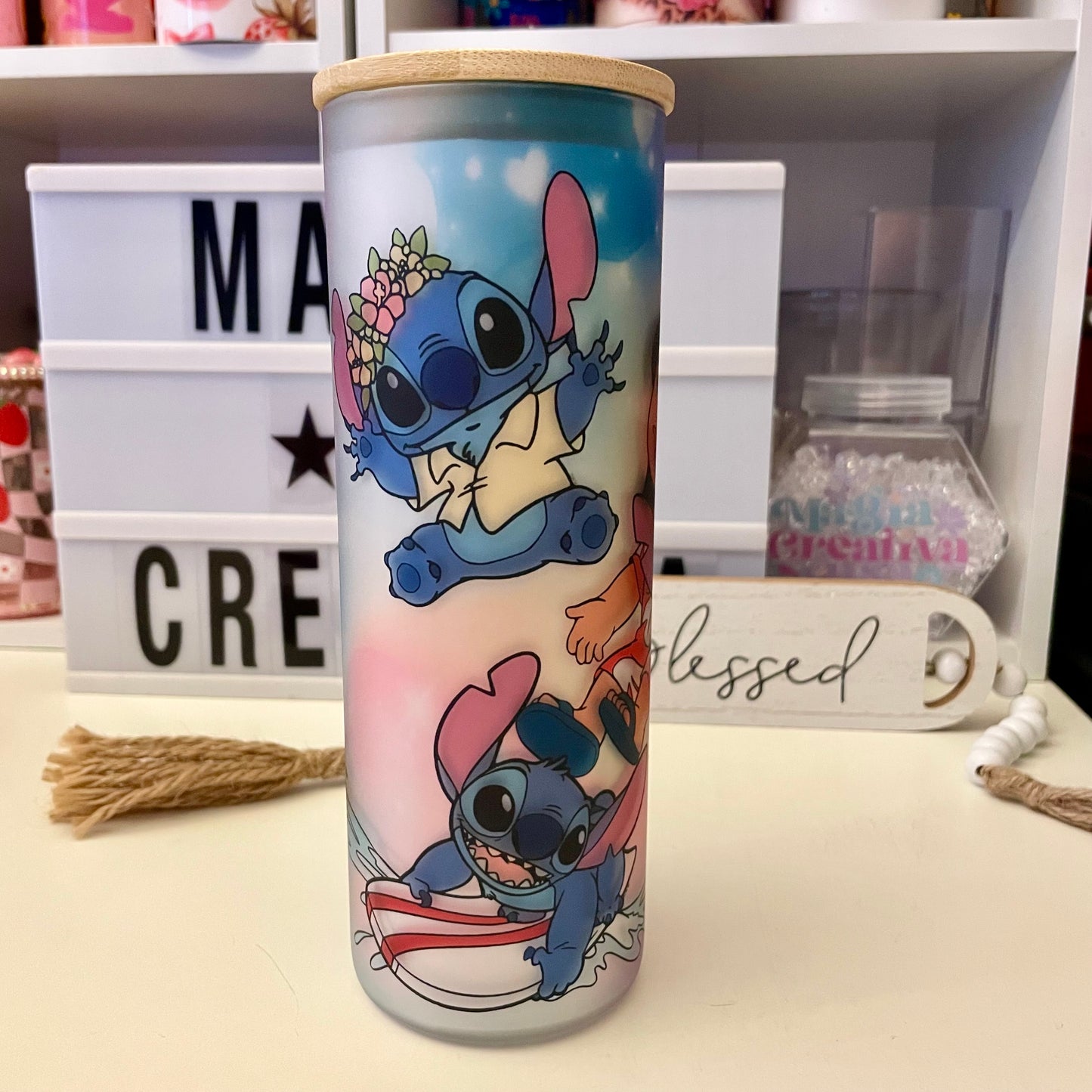 Stitch 20oz glass can