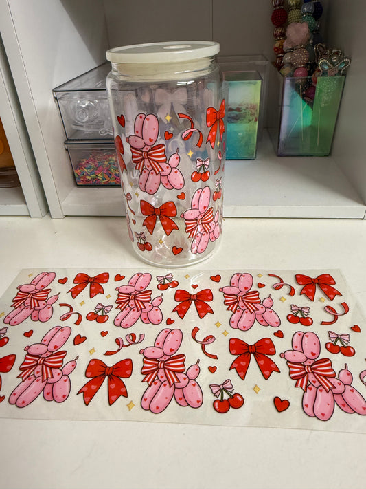 balloon with a bow uvdtf wrap