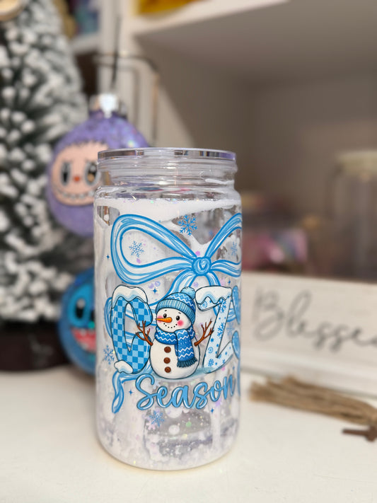 Snow globe 16oz lava efect!