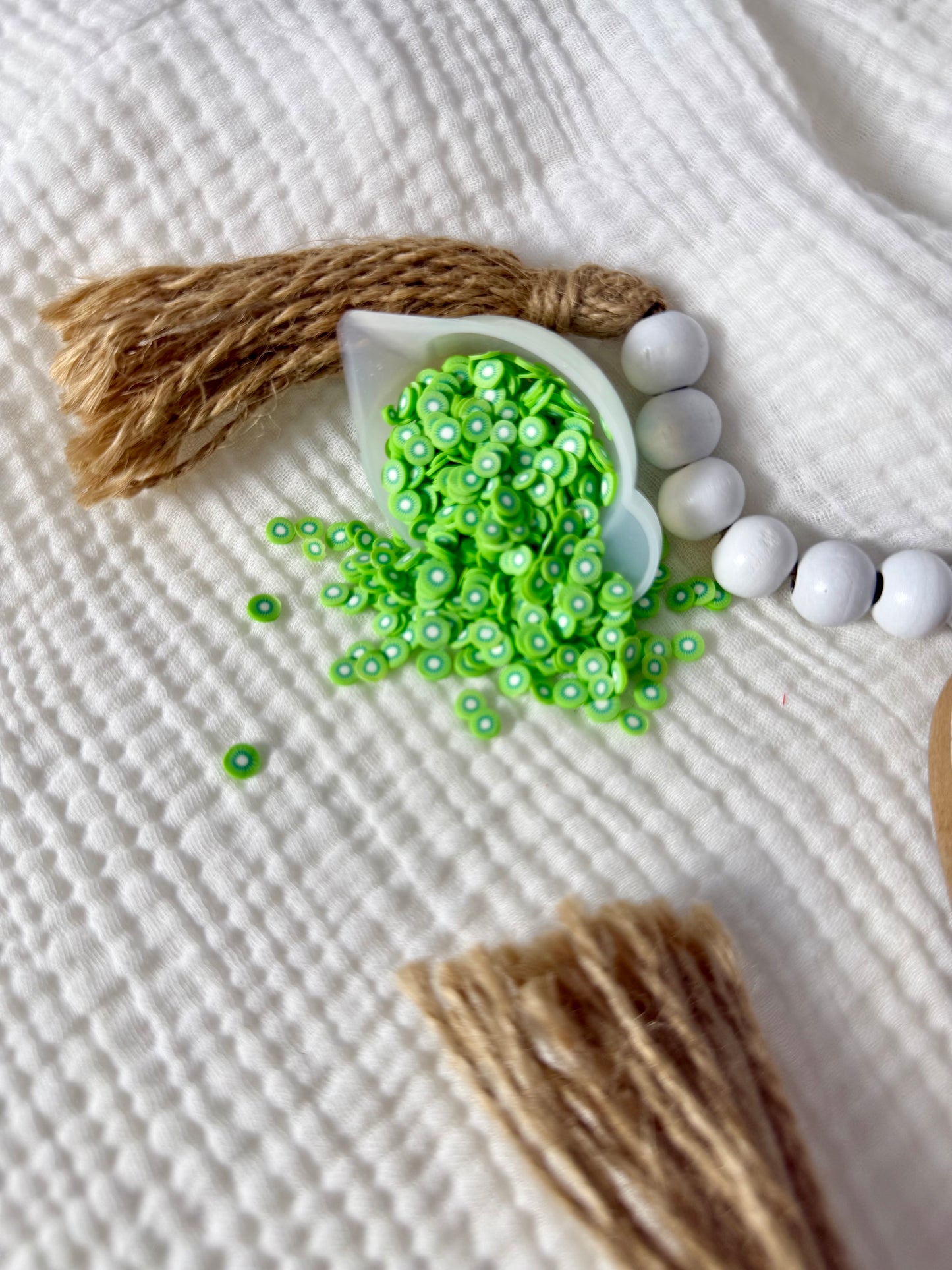 Polymer Clay kiwi slice