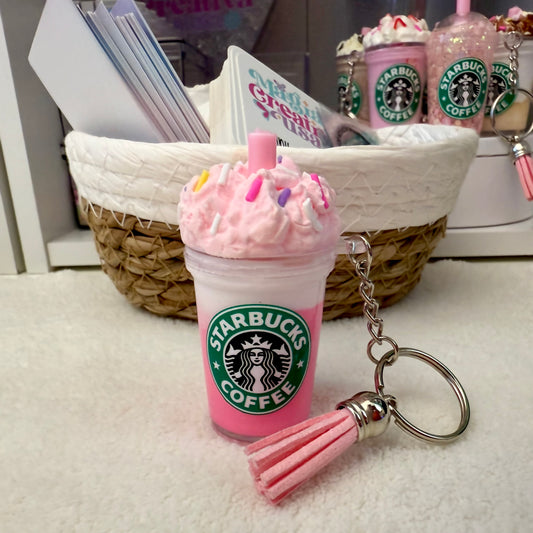 Raspberry smoothie keychain