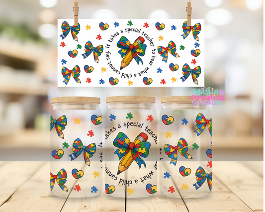 Special Teacher uvdtf wrap