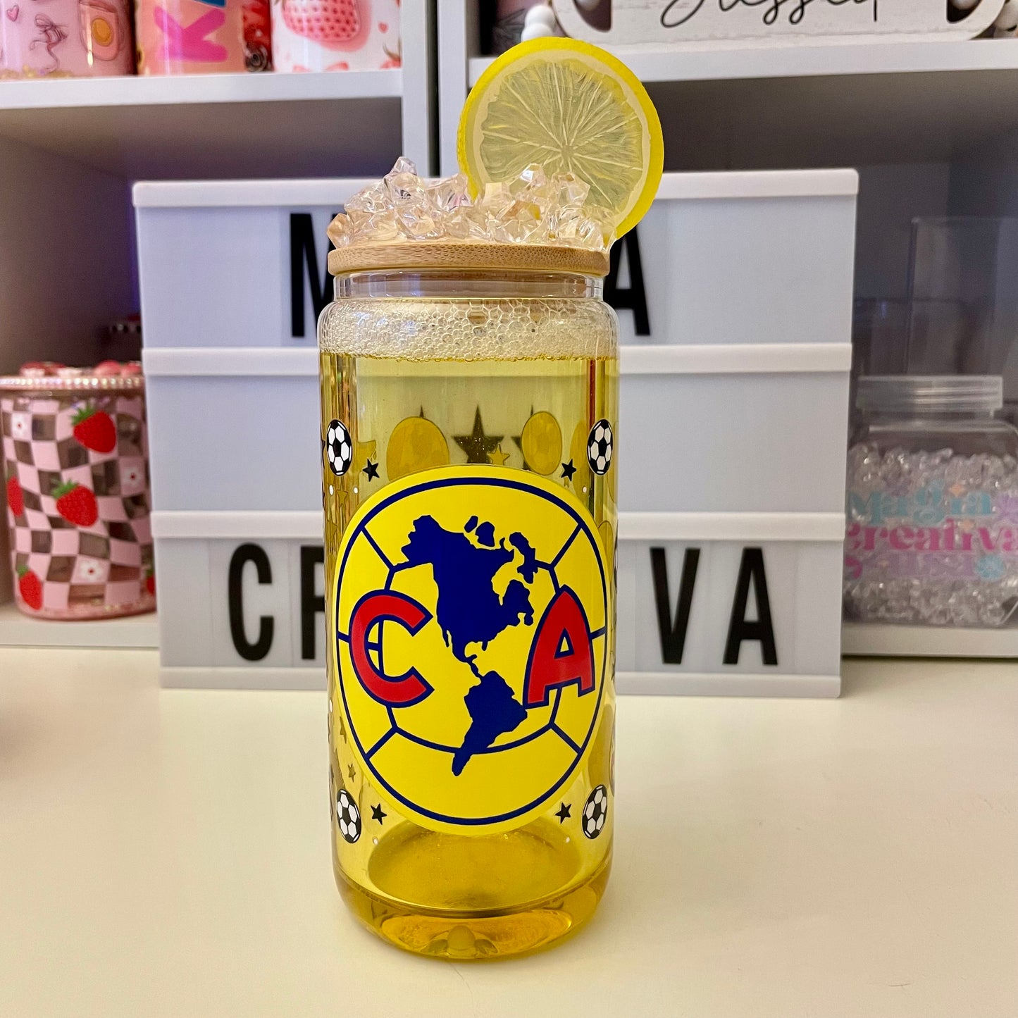 CA 16oz snow globe cup