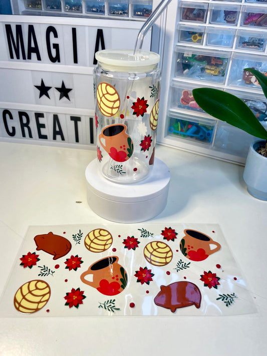 Noche buena uvdtf wrap