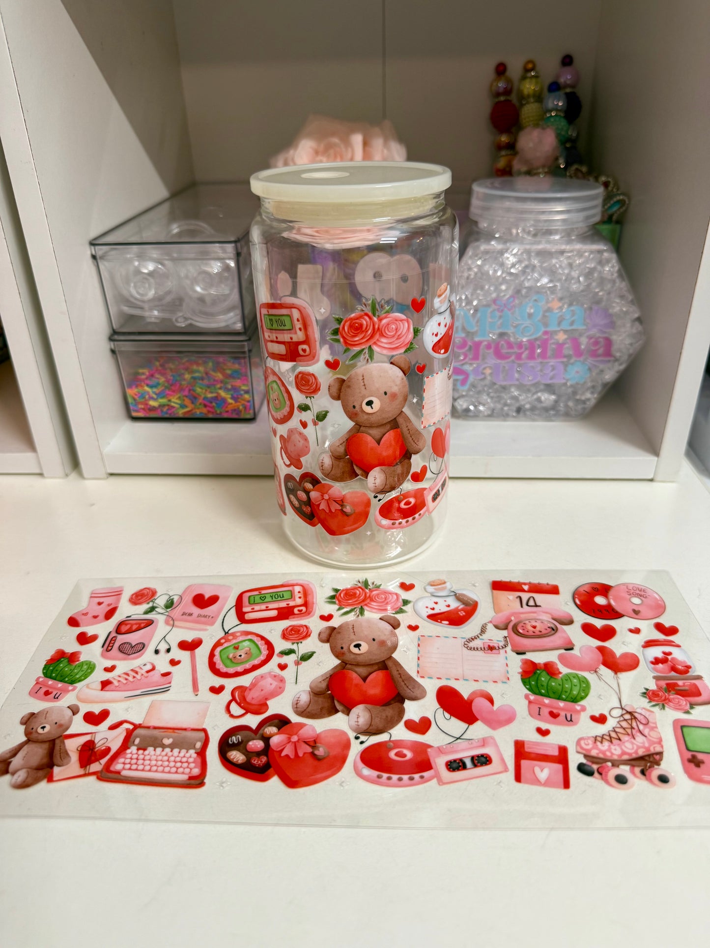 Bear & chocolate uvdtf wrap