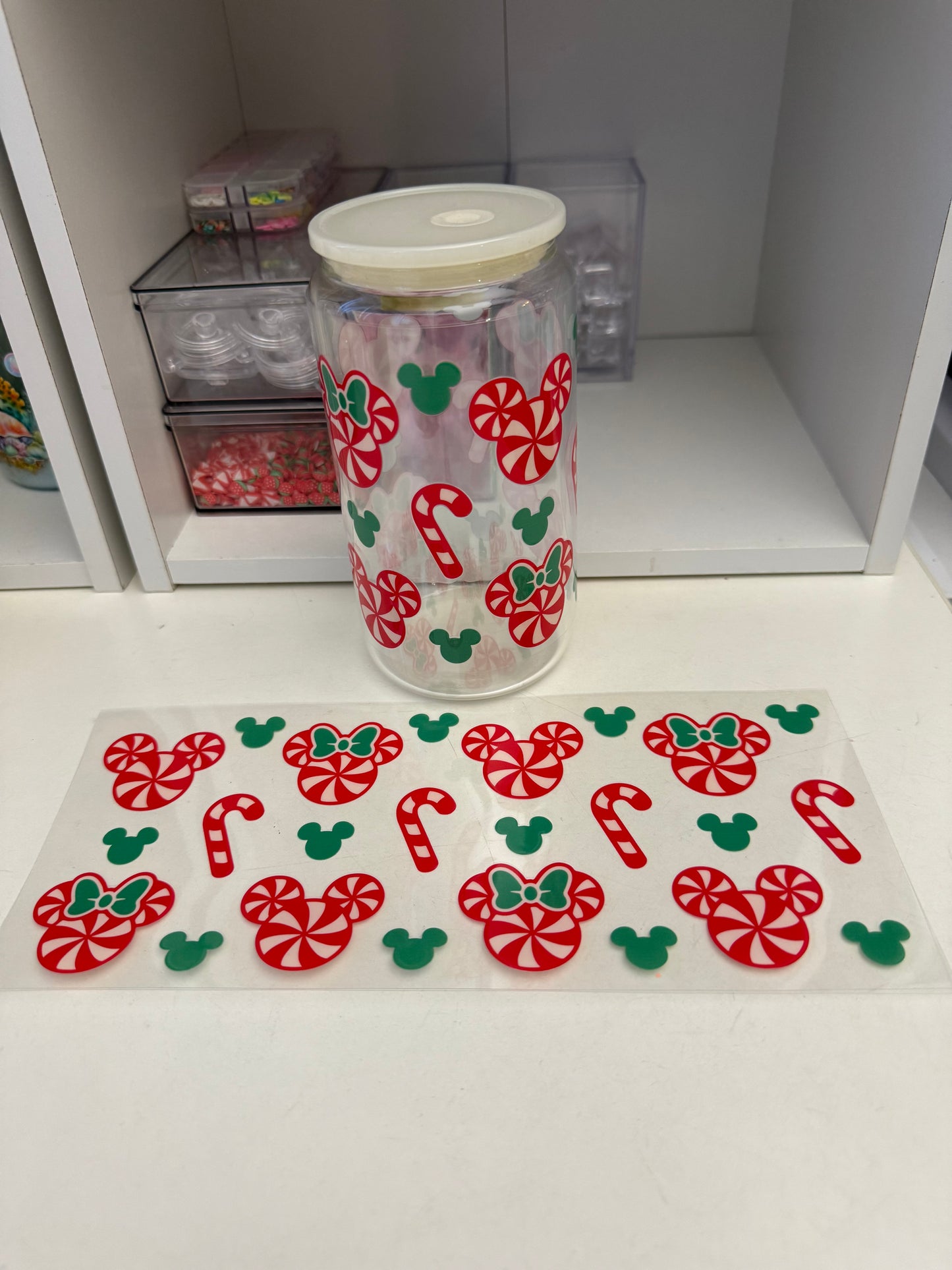 Candy Xmas uvdtf wrap