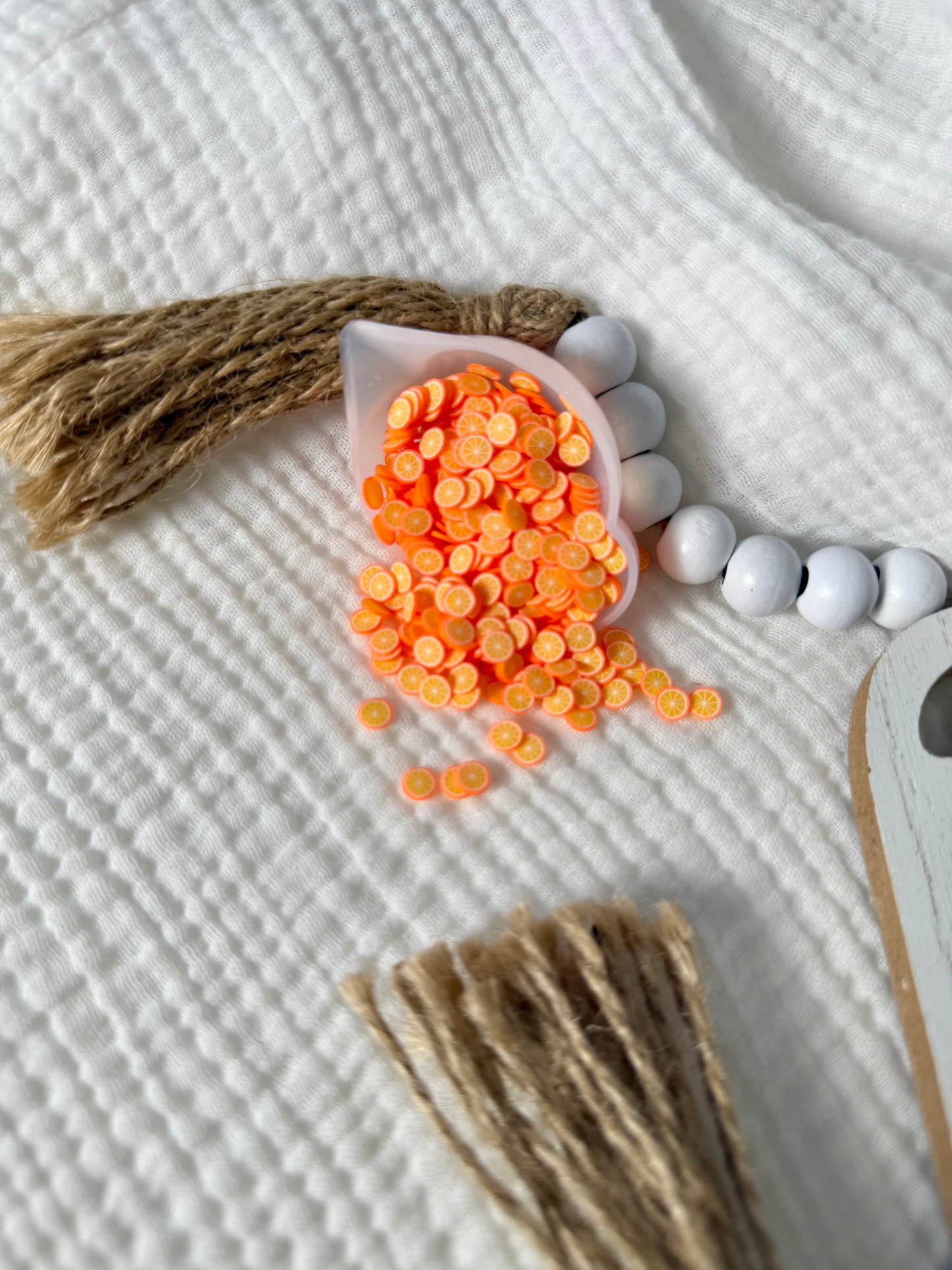 Polymer clay orange slice