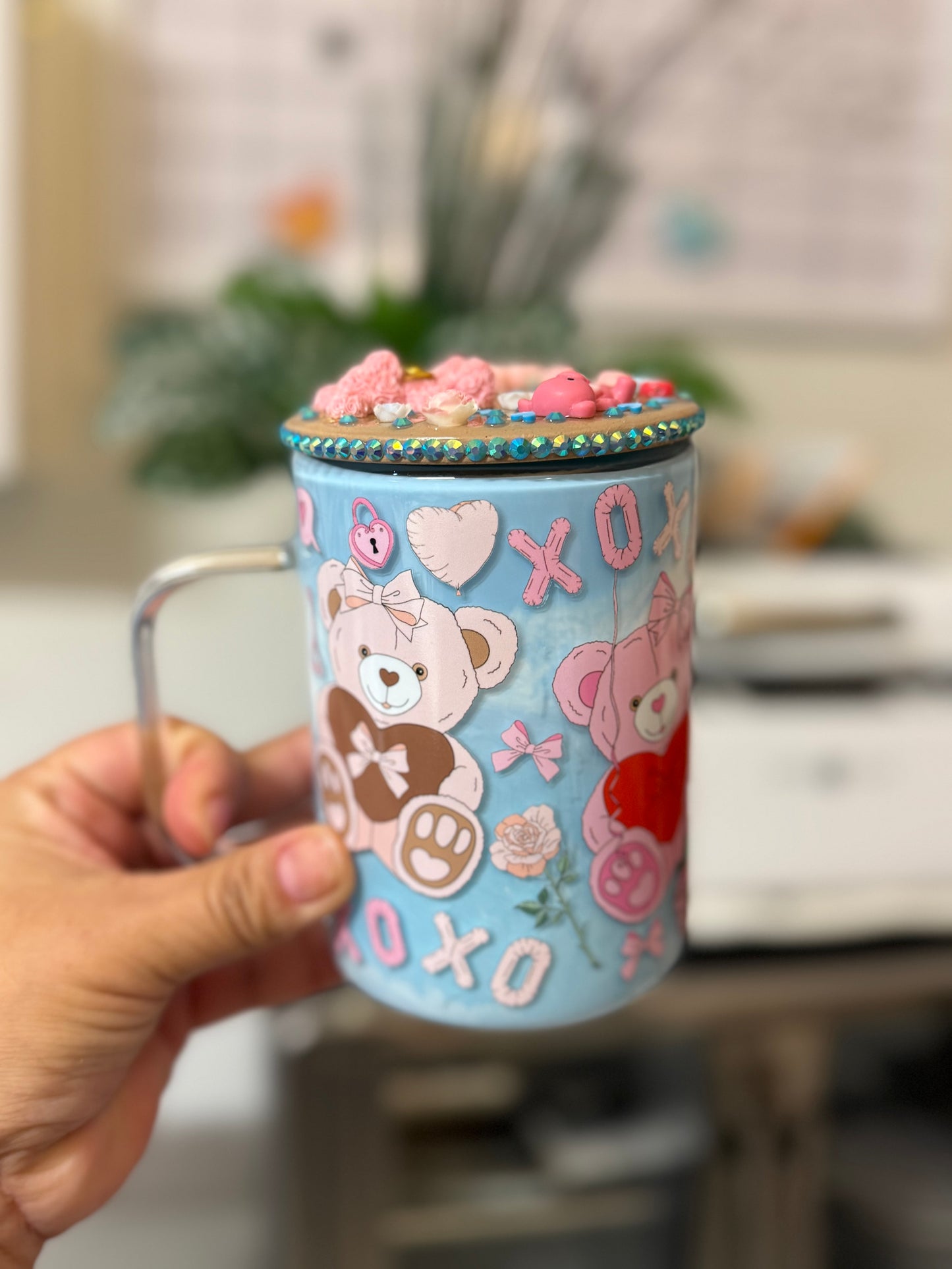 Taza 15oz efecto marmoleado