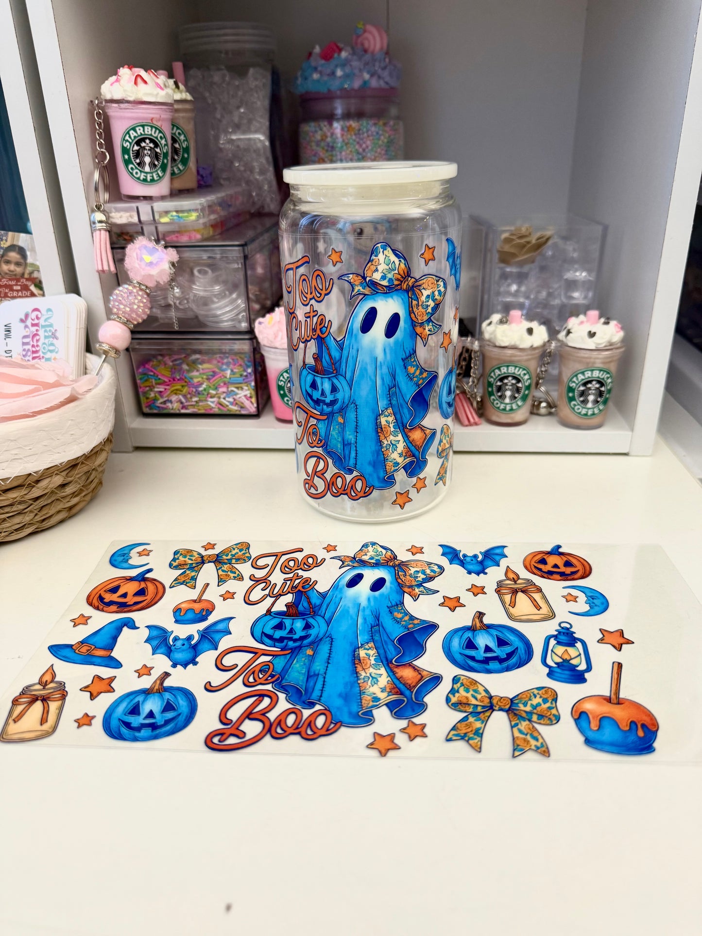 colorful ghost uvdtf wrap