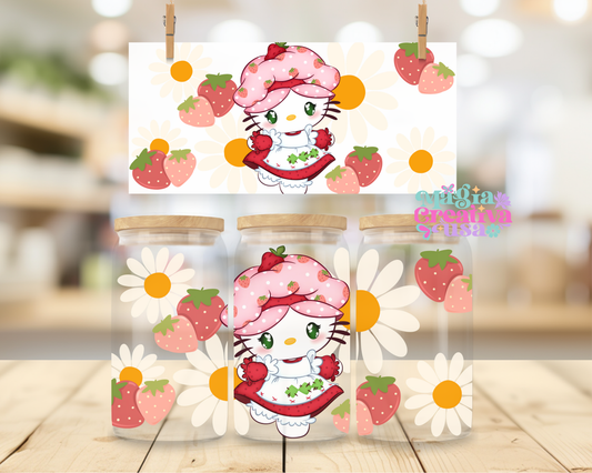 Kitty strawberry uvdtf wrap