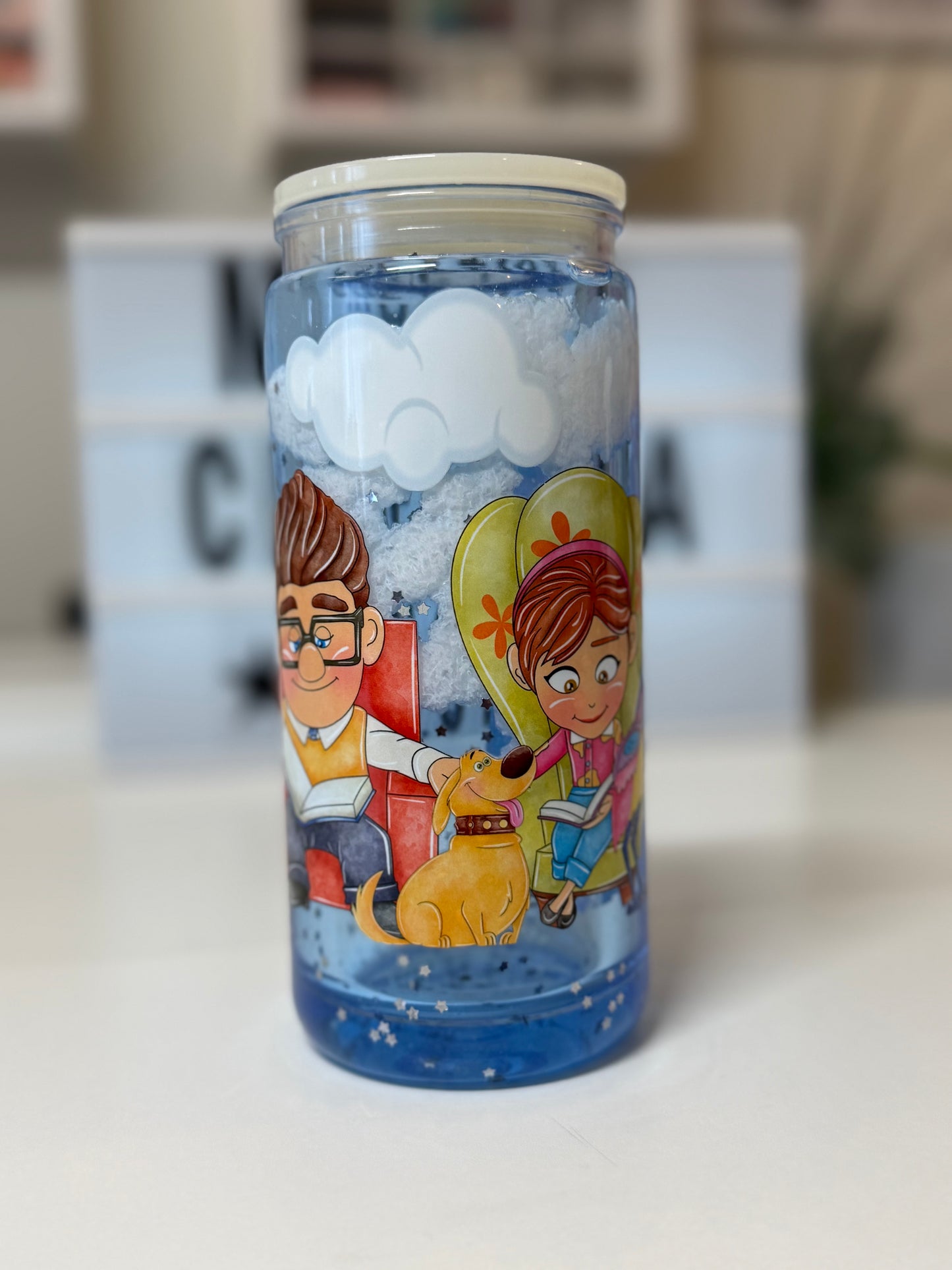 UPsnow globe tumbler