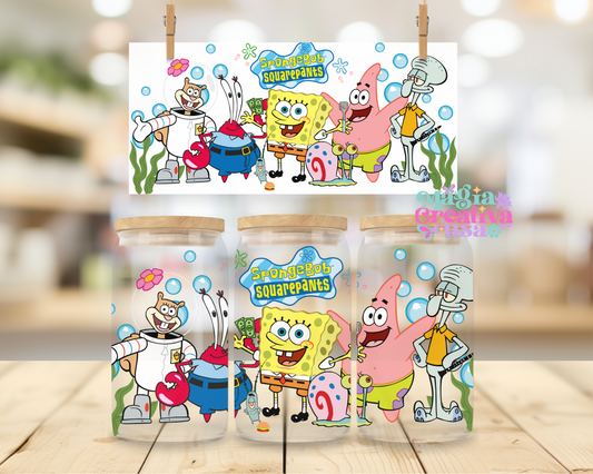 Sponge friends uvdtf wrap